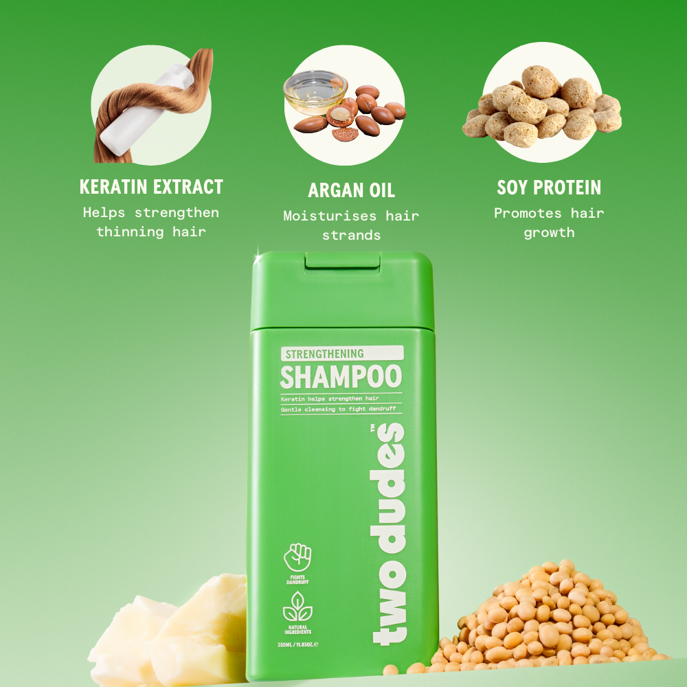 Two Dudes shampoo ingredients panel