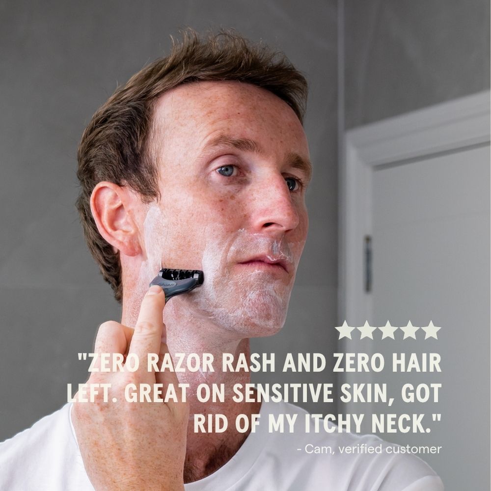 Two Dudes shave butter customer review card