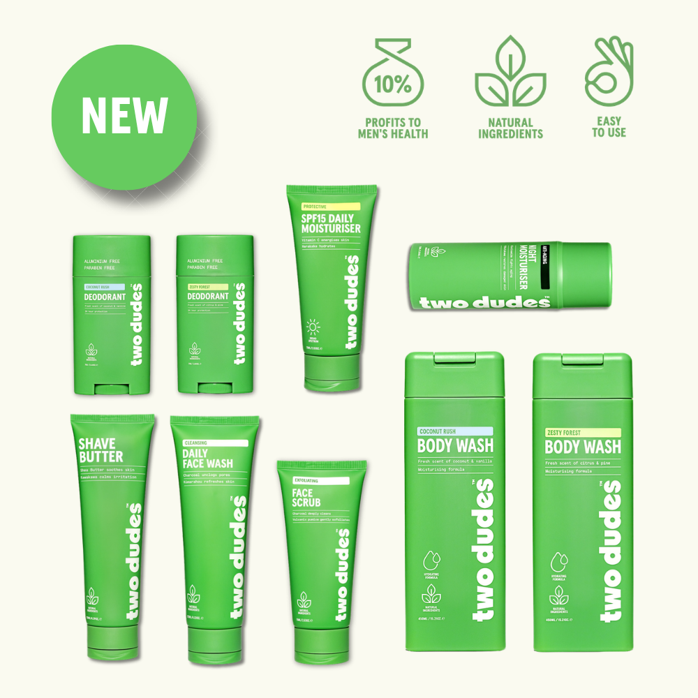 men's natural skincare, deodorant, and body wash bundle – Two Dudes
