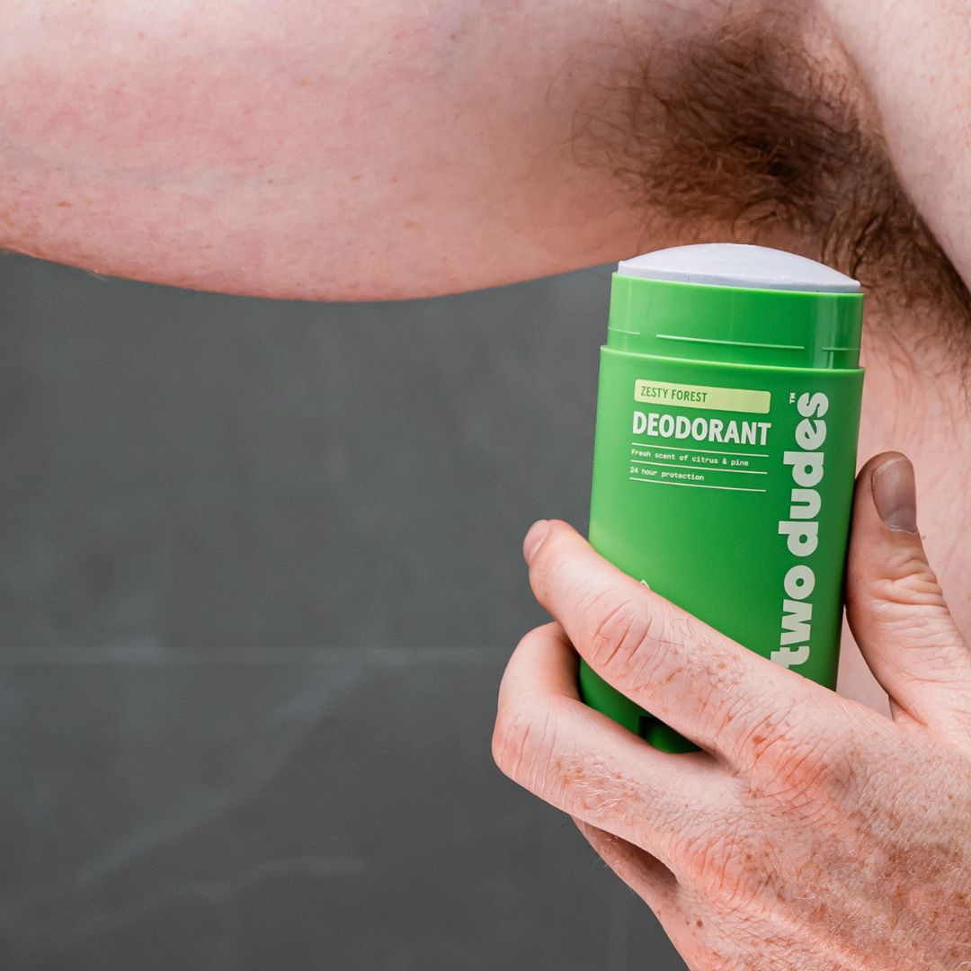 Two Dudes deodorant lifestyle shot